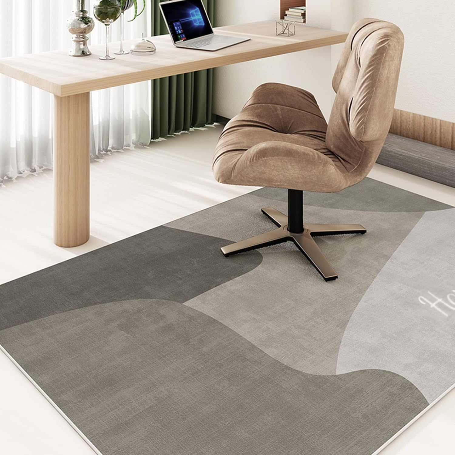 Office Chair Mat, Floor Protection Pads for Work Tables and Chairs, wear-Resistant Crystal Velvet Material, Easy-Care Carpet (Color : F, Size : 120x200cm)