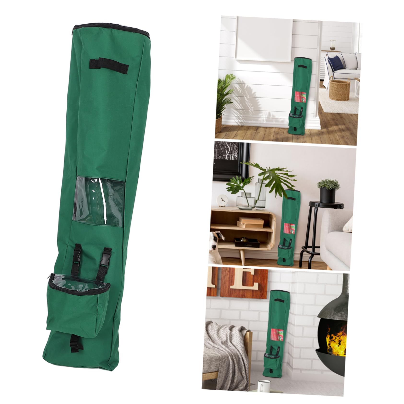 COLLBATH Wiederverwendbarer Geschenkpapier Organizer aus Oxford Stoff Langer Aufbewahrungsbeutel für Verpackungspapier Faltbar für Weihnachten und Party