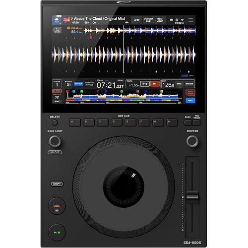 AlphaTheta CDJ-1500X - Professional DJ Player with Wi‑Fi & Cloud Access | Professional DJ workflow with cloud playback, streaming access, NFC login, and CoBeat integration