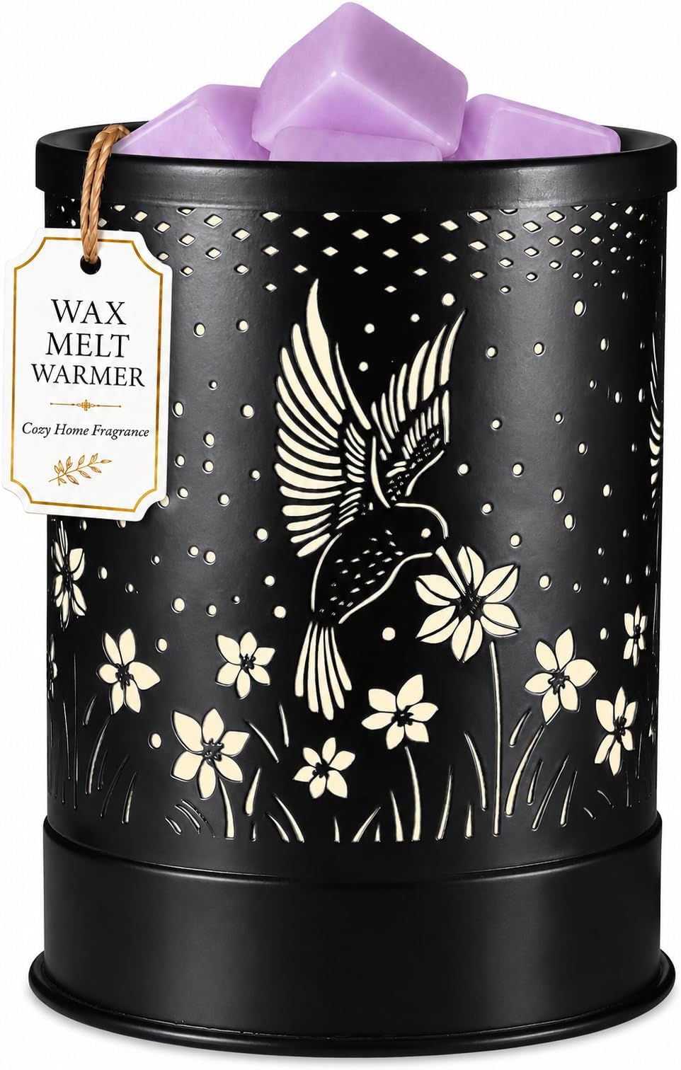 nawaza Wax Melts Warmer 2-in-1 Electric LED Burner Hummingbird | Scented metal wax warmer,hummingbird design,home decor,LED ambient fragrance burner