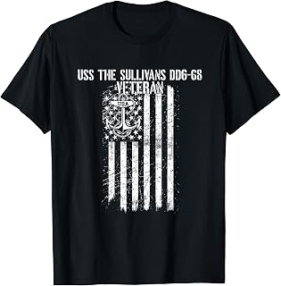 USS The Sullivans DDG-68 Destroyer Veteran T-Shirt