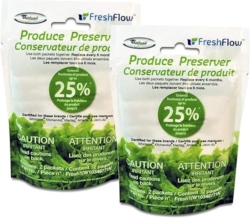 Fresh Flow W10346771A Filtro conservador de productos para refrigerador Whirlpool 2-Pack
