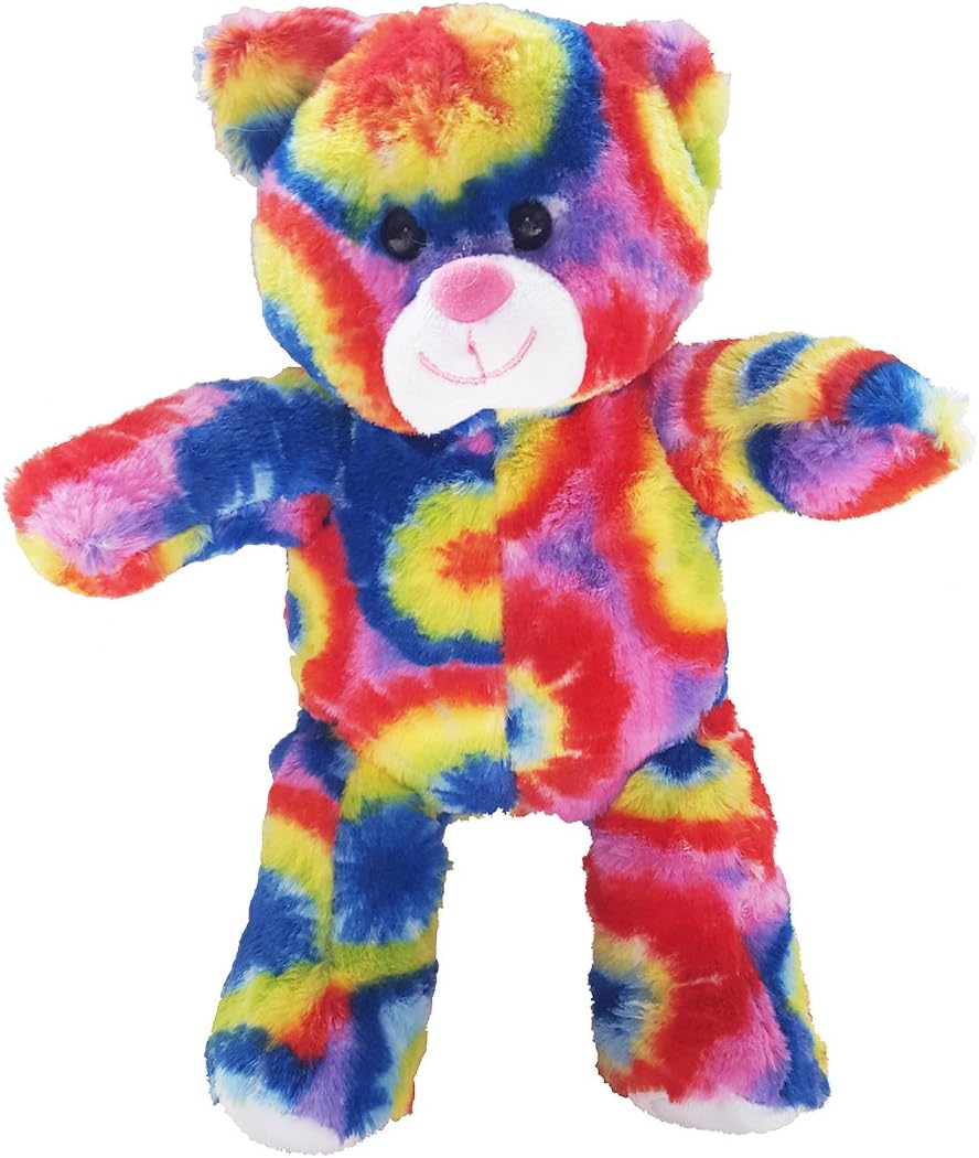 Cuddly Soft 8 inch Stuffed Tie Dye Bear...We Stuff 'em...You Love 'em!