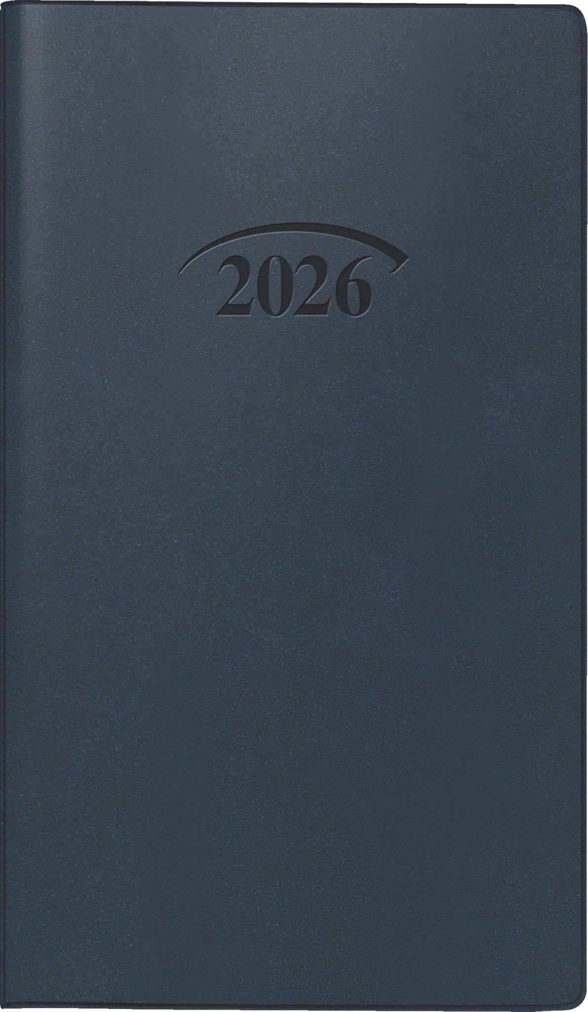 BRUNNEN Pocket Calendar Model 751 2026 | A6, Plastic, Dark Blue