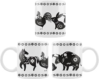 mug ETHNIC PATTERNS - ceramic Super Mug - Novelty Office Birthday Christmas Coffee Gift Tea Cup Present Funny Mug
