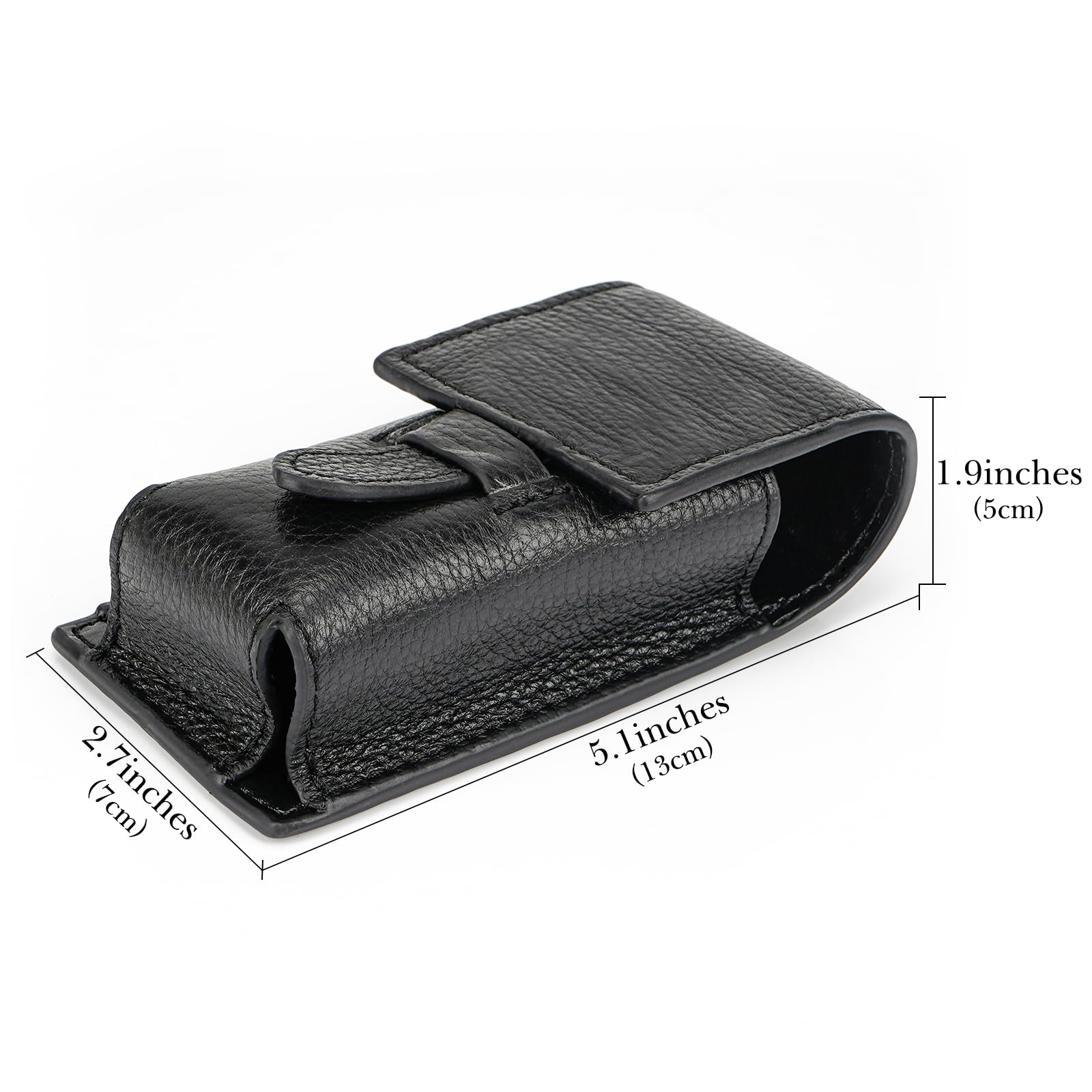 Linkidea Custodia da Viaggio per Pennelli da Barba, Borsa Organizer Portatile, Supporto Compatto Compatibile con Pennelli da Barba di Piccole Dimensioni (Nero)