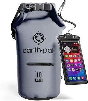 Waterproof Dry Bag 40L - Roll Top Compression Zippered Sack for Kayak