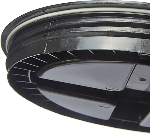 Miniatura 9 de Consolidated Plastics Cubetas naturales de grado alimenticio de 7 galones + tapas de sellado gamma negro, almacenamiento de contenedores sin BPA,