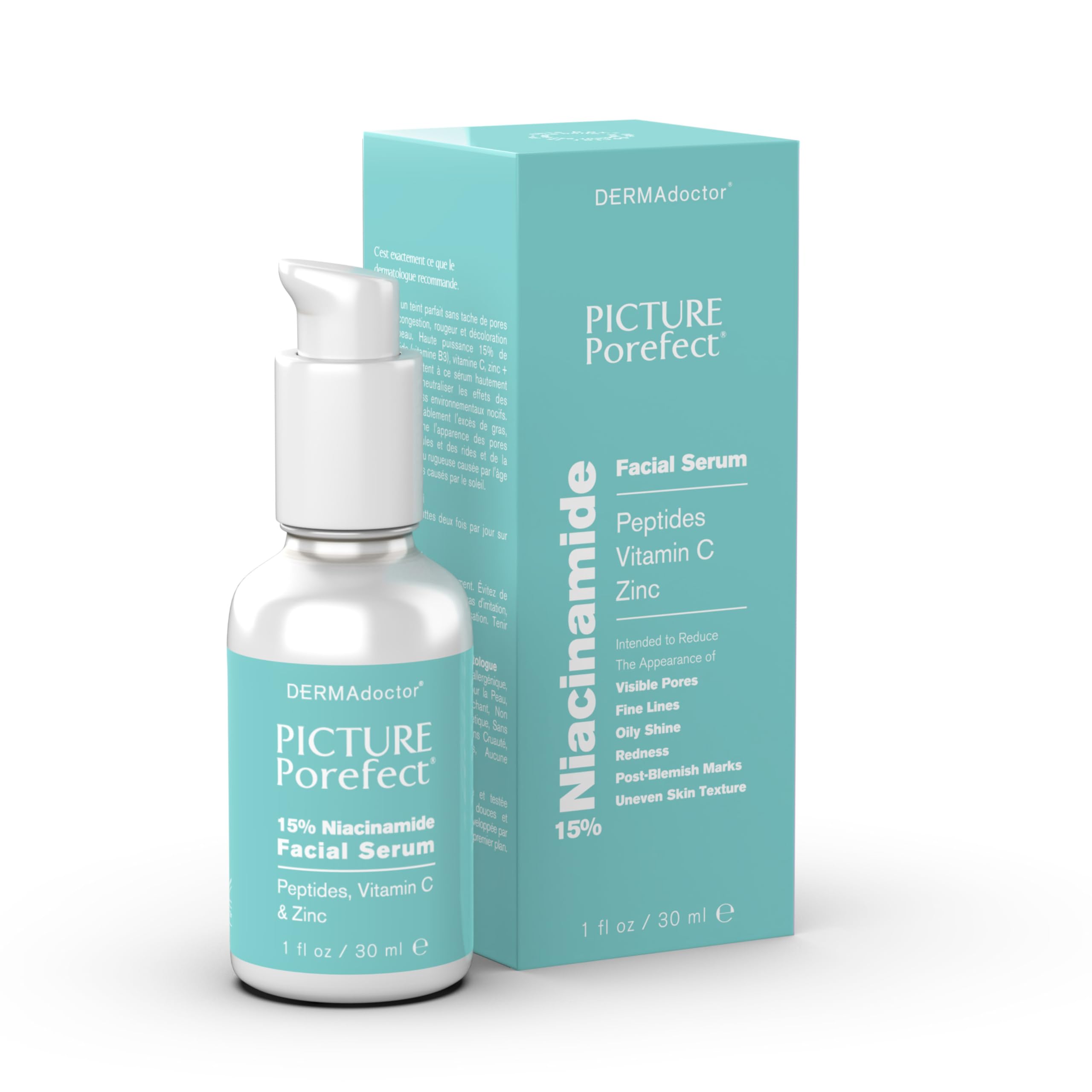 DERMAdoctor Picture Porefect - Sérum reductor de poros de niacinamida, 15%, 30 ml