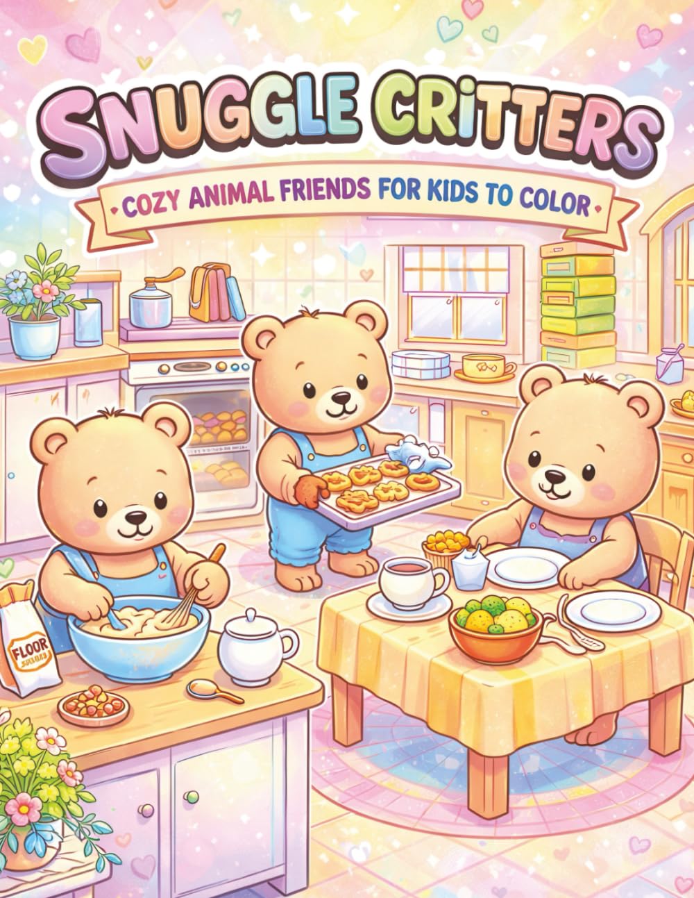 Snuggle Critters: Cozy Animal Friends for Kids to Color: Coloring Book for Kids & Adults: Warm your heart and calm your mind with adorable forest friends... book, cute animal coloring,cozy color