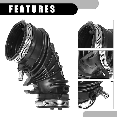Miniatura 6 de Tubo de manguera de admisión para filtro de aire con abrazaderas 17228-PNE-G00 - Filtro de motor de automóvil Tubo de manguera de conducto de