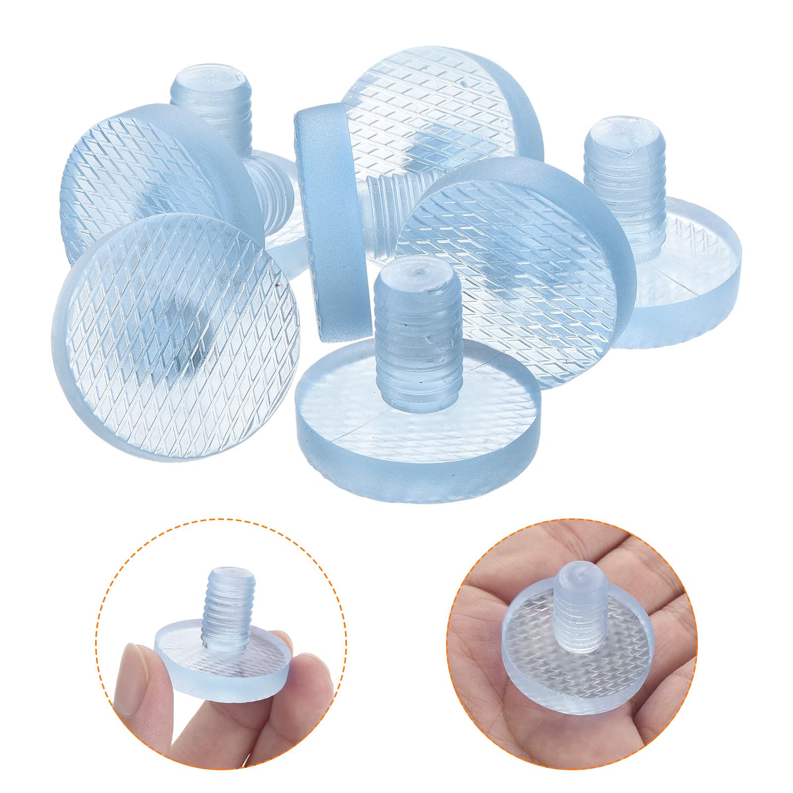 Snapklik.com : Uxcell 8Pcs Glass Table Top Bumpers