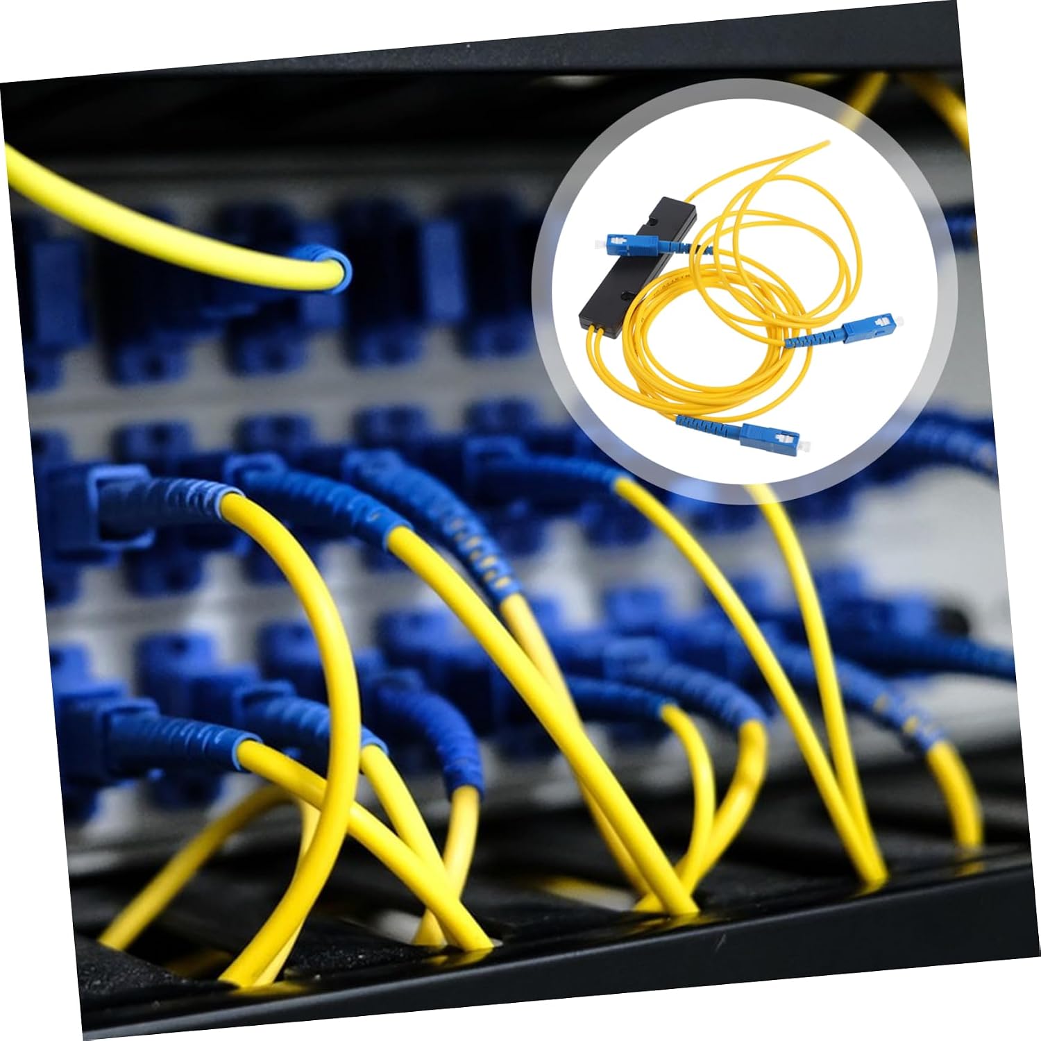 DOITOOL 5pcs Splitter Fused Splitter for Home Networking Type Cold Splice Connection Compatible Various Tv Equipment and Digital Devices