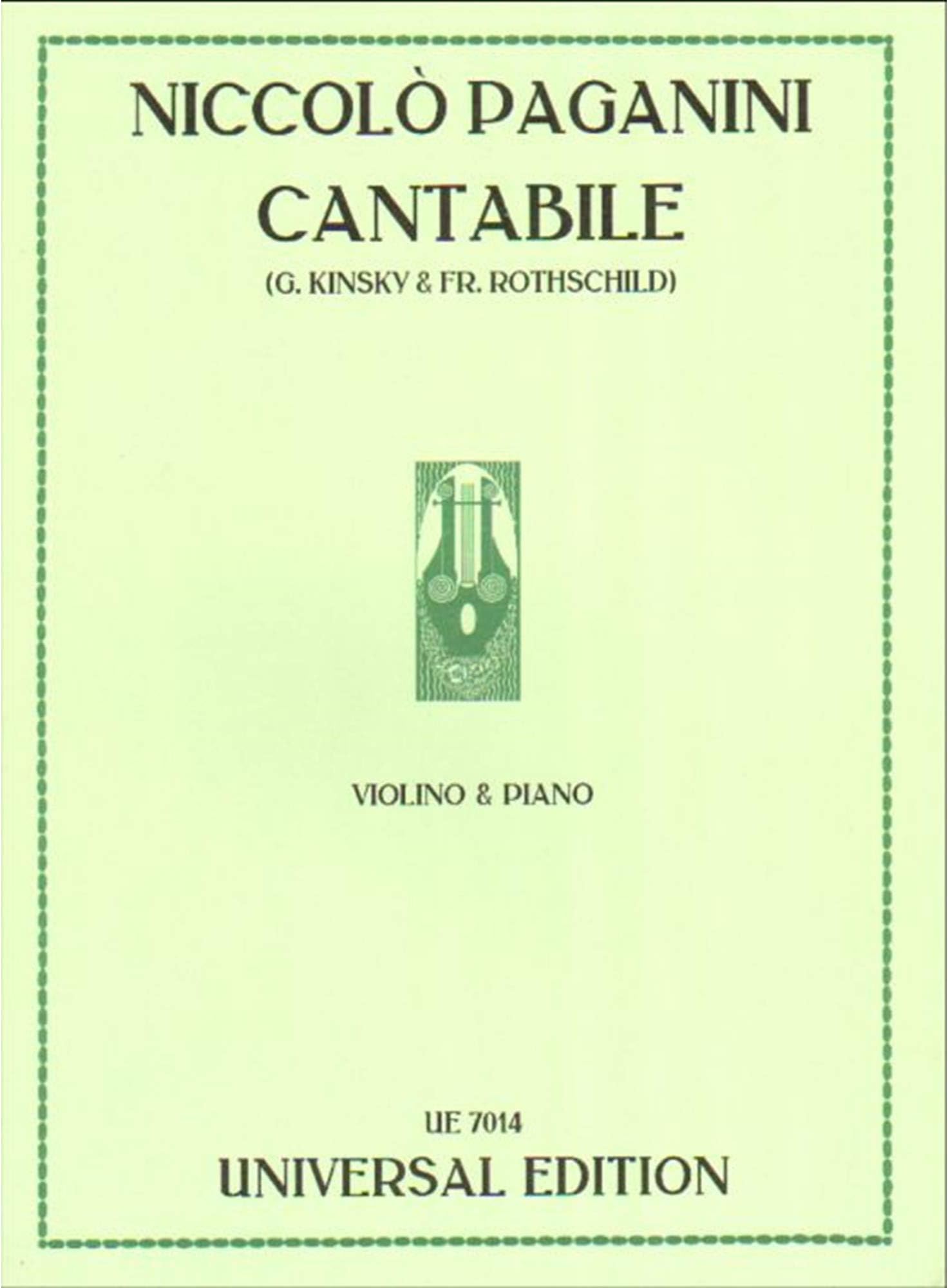 Paganini: Cantabile in D Major, MS 109, Op. 17