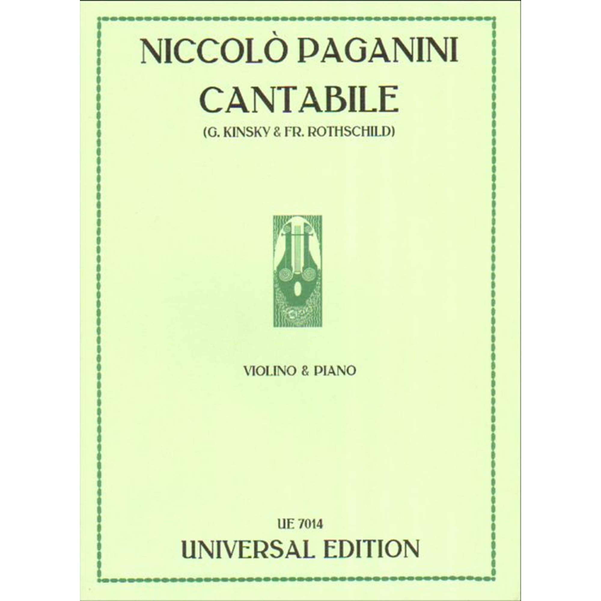 Paganini: Cantabile in D Major, MS 109, Op. 17