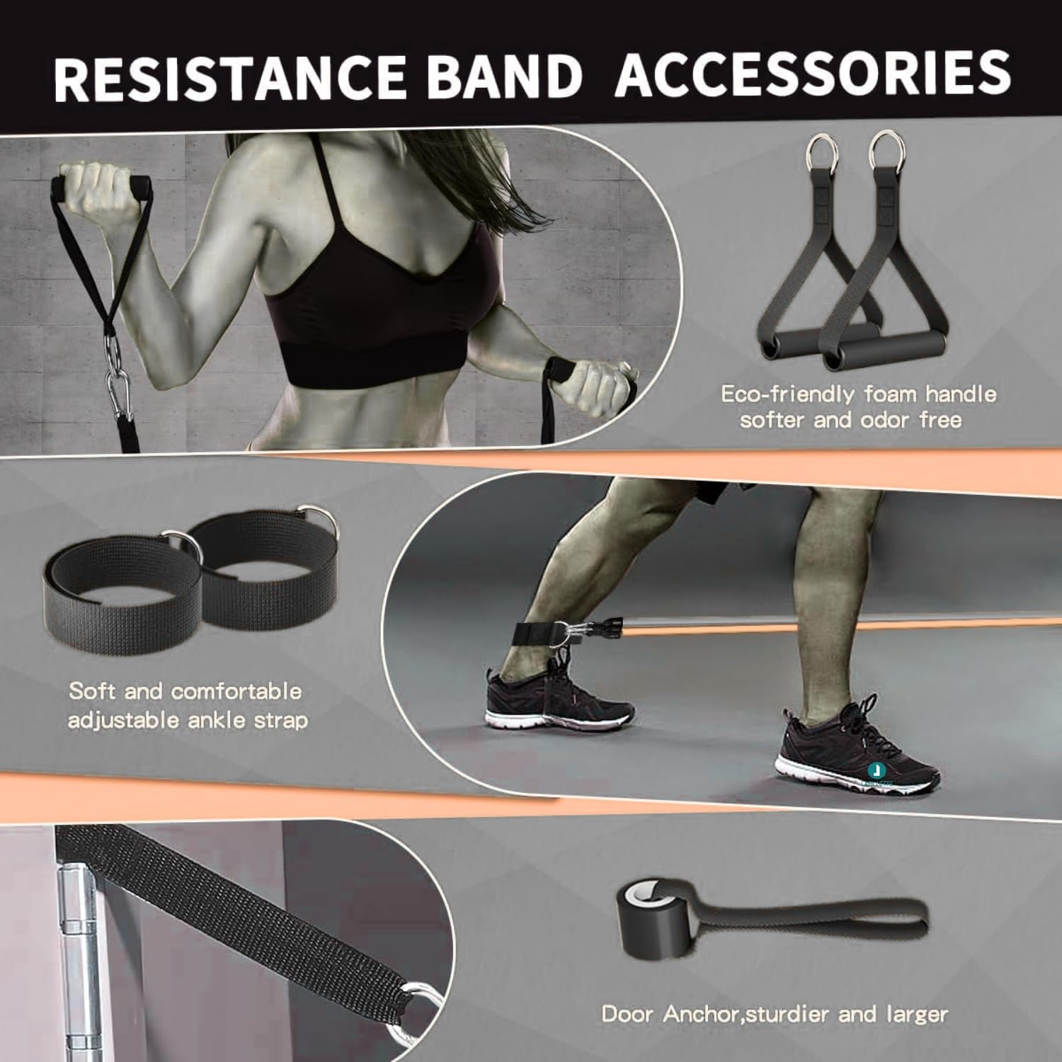 Buy Now Lafillette Natural Rubber Resistance Bands Set,Home