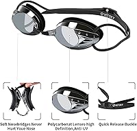 Vista 2 de Gafas de natación, antiniebla, protección UV, espejadas y transparentes