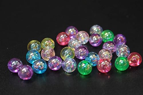 100 unids/lote Plástico Colorido Pesca Perlas 0.315 in Redondo Sinking Señuelos Cebos Aparejos de Pesca Accesorios