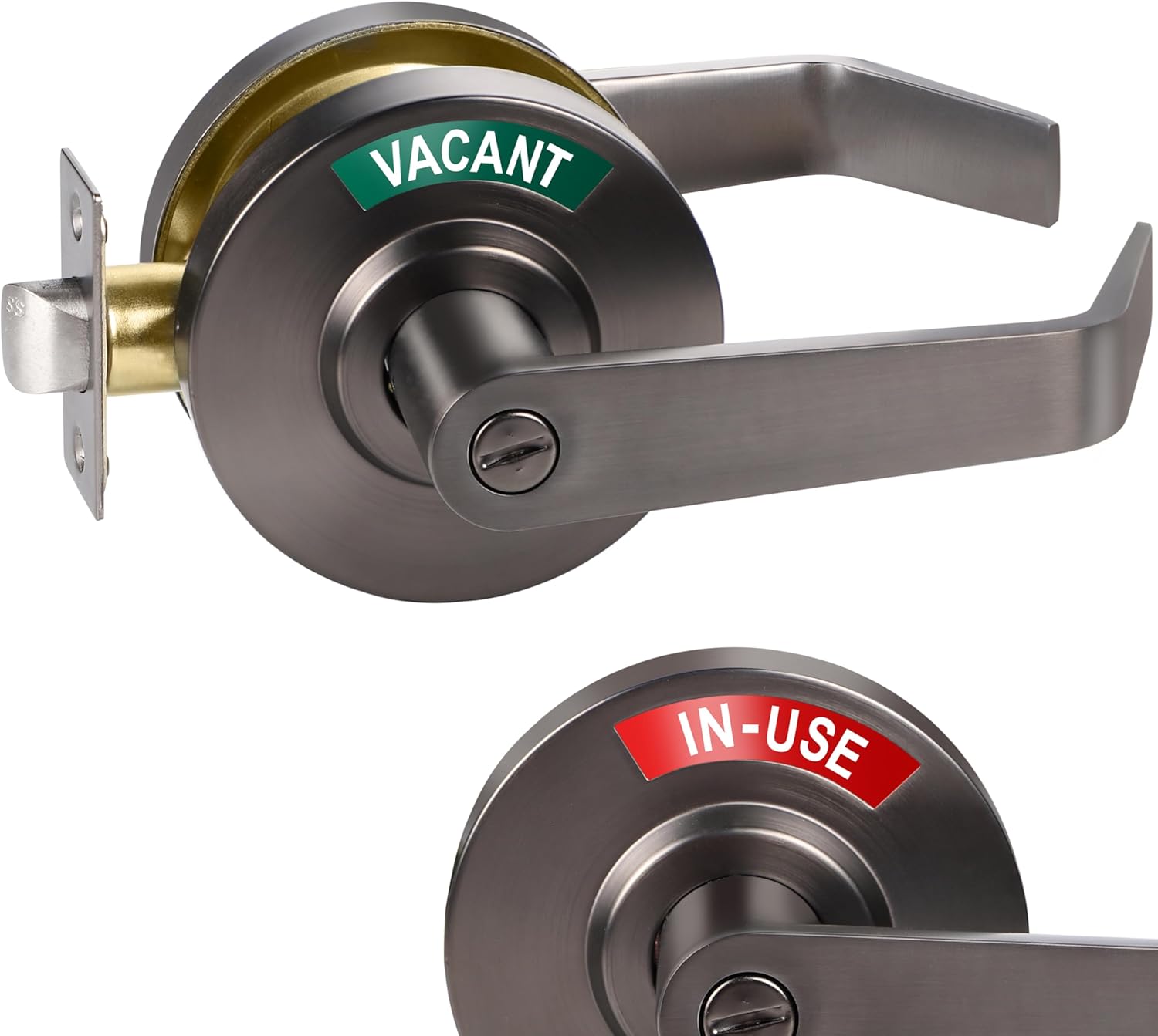 Crystmetal Privacy Indicator Lever Lock Ocuupied or Vacant for Bathroom