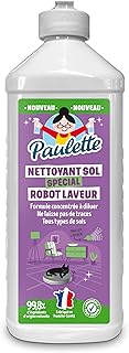 Paulette - Nettoyant Sol Spécial Robot Laveur - Parfums Lavande - Certifié Ecocert - Fabriqué en France - 500 mL