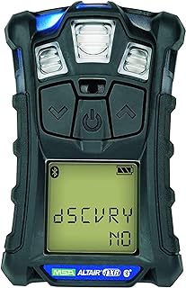 MSA 10178357 ALTAIR 4XR Detector de Gases múltiples - (O2, H2S, CO), Cilindro de 4 Gas, regulador, sonda de Bomba, Color: carbón, Monitor de Gas portátil, UL/CSA, Incluye Instrumento/Cilindro