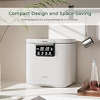 Vista 5 de Electric Composter for Kitchen, Smart Compost Bin with Viewing Window Indoor Outdoor/Odorless/Low Noise/Auto-Cleaning, Compost Machine, Turn Food