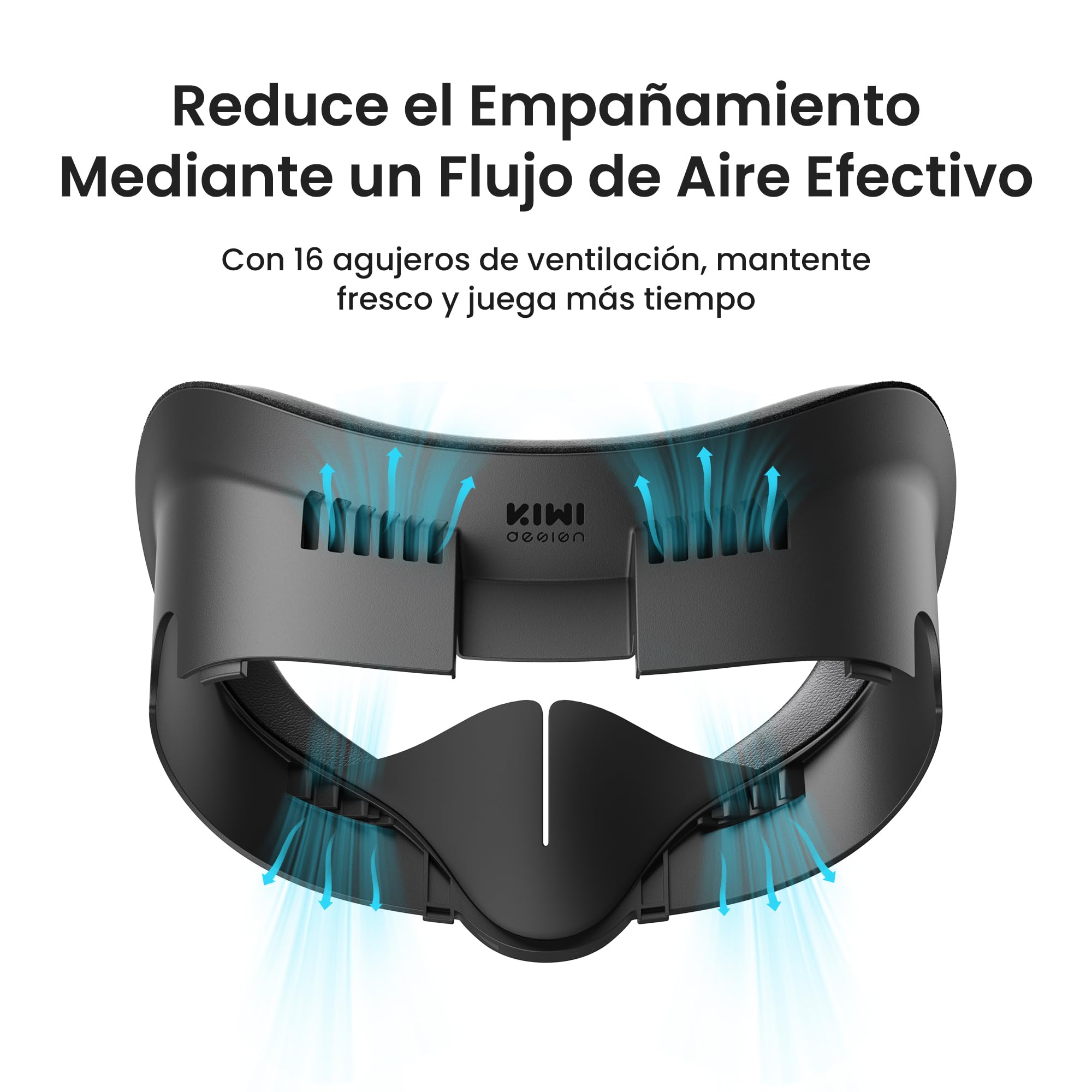 KIWI design V3 Interfaz Facial, Almohadilla Facial Compatible con Accesorios Meta Quest 3, NO para Quest 3S