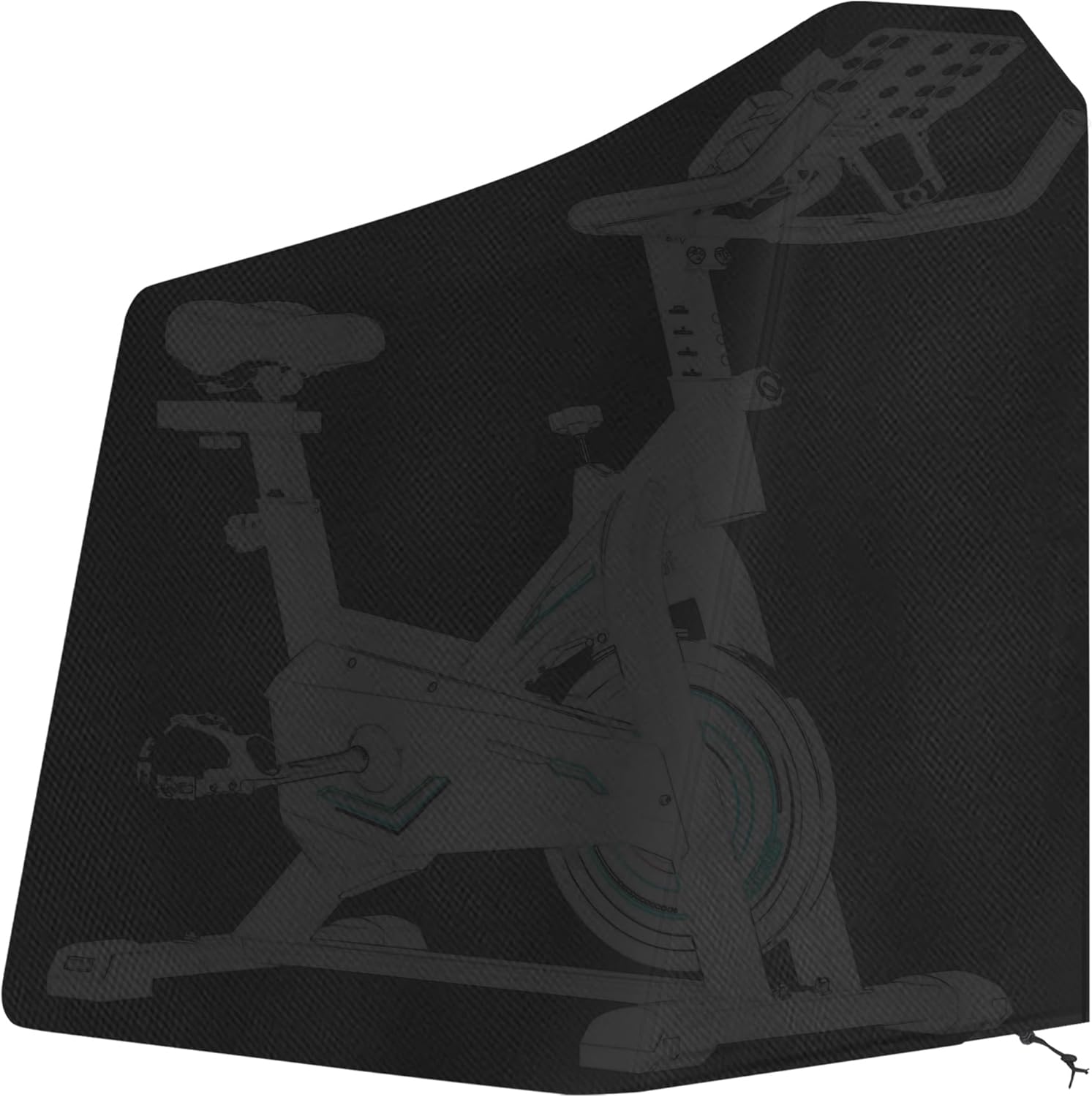 Stationary Bike Cover - Waterproof Dustproof for Indoor/Outdoor Exercise Bikes, Upright Exercise Bike Cover Compatible with MERACH/YOSUDA & Anti Dust Rain Protection (Black)