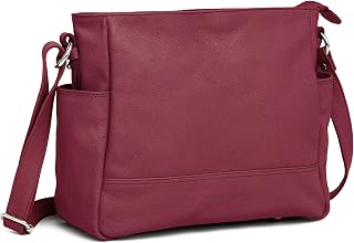 Designer Genuine Real Nappa Leather Handmade Women Ladies Travel Satchel Everyday Crossover Cross body Work iPad Shoulder Handbag Bag