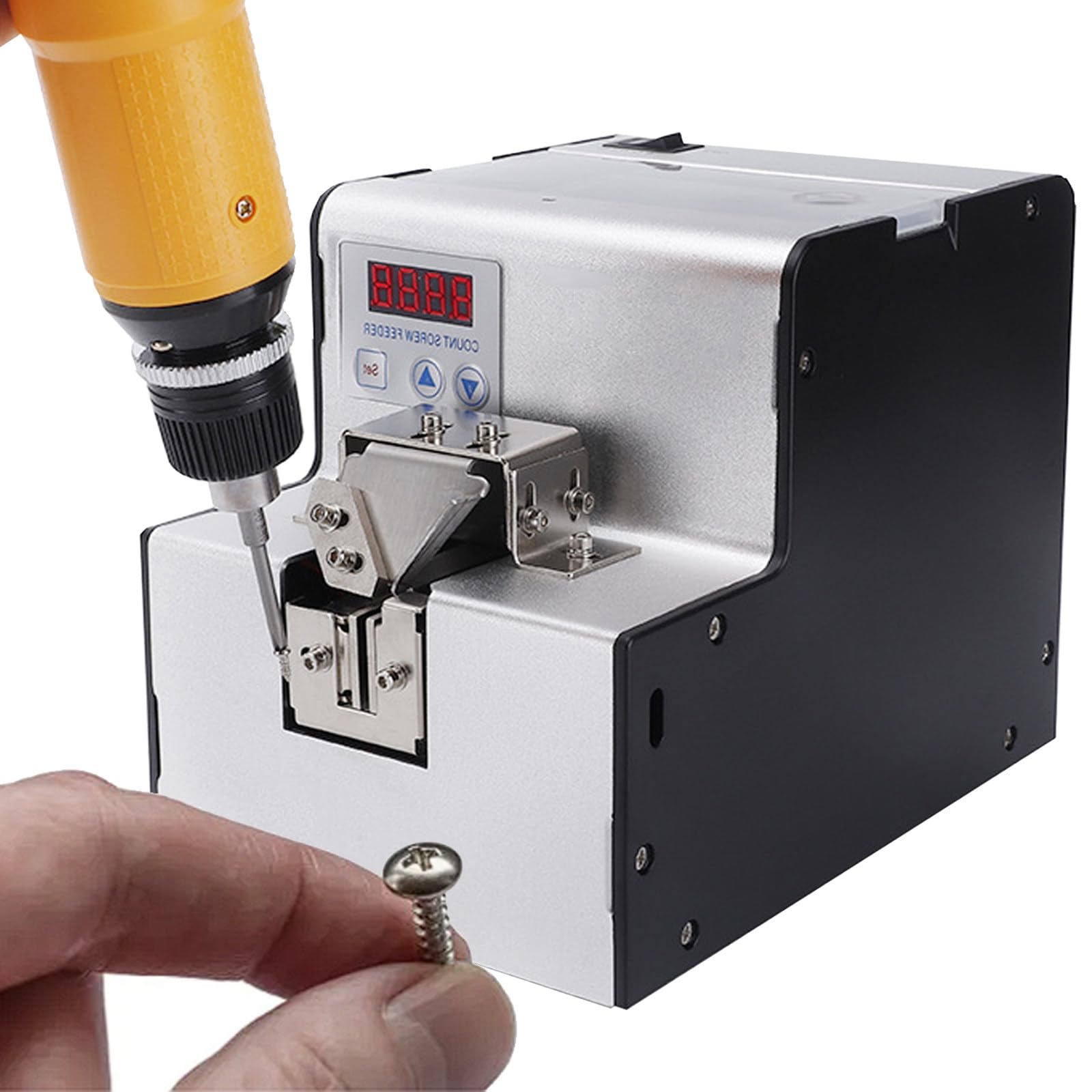 Distributore Elettrico per Viti, Alimentatore Automatico per Sistemare Le Viti, Macchina per Contare Le Viti con Display LCD, Trasportatore Automatico per Viti