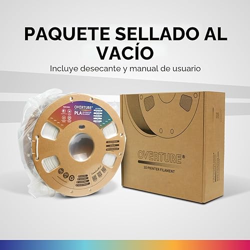 Miniatura 8 de OVERTURE - Filamento PLA 1/16 pulgadas, consumibles para impresora 3D, carrete de cartón de 2.2 libras, precisión dimensional +/- 0.0008 pulgadas