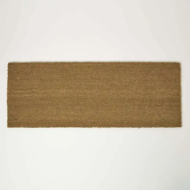 HOMESCAPES Extra Large Double Doormat Runner - Non-Slip Coir for Indoor & Outdoor