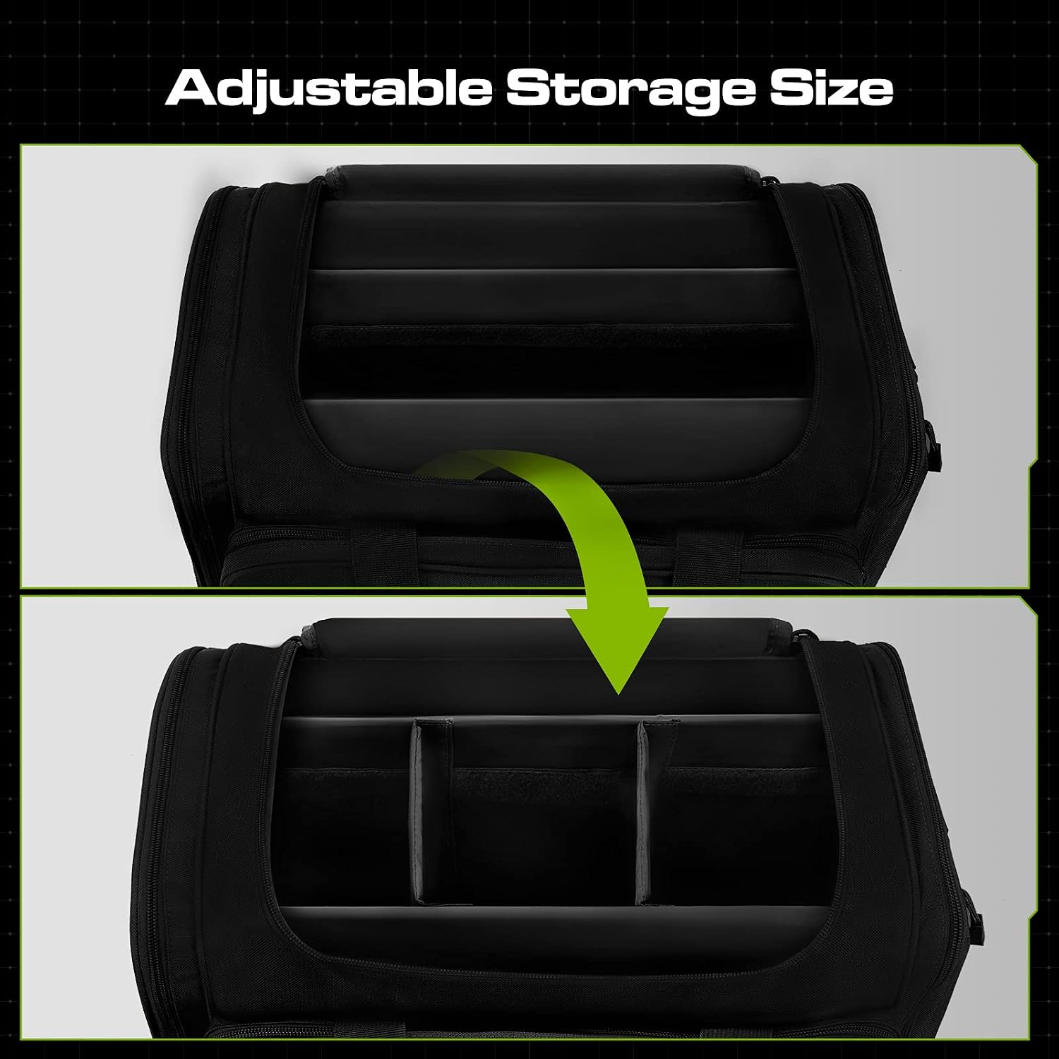 TIDEWE Tactical Range Bag for Gun & Ammo With 2 Pistol Case, Range Bag for Handgun with Removable Divider