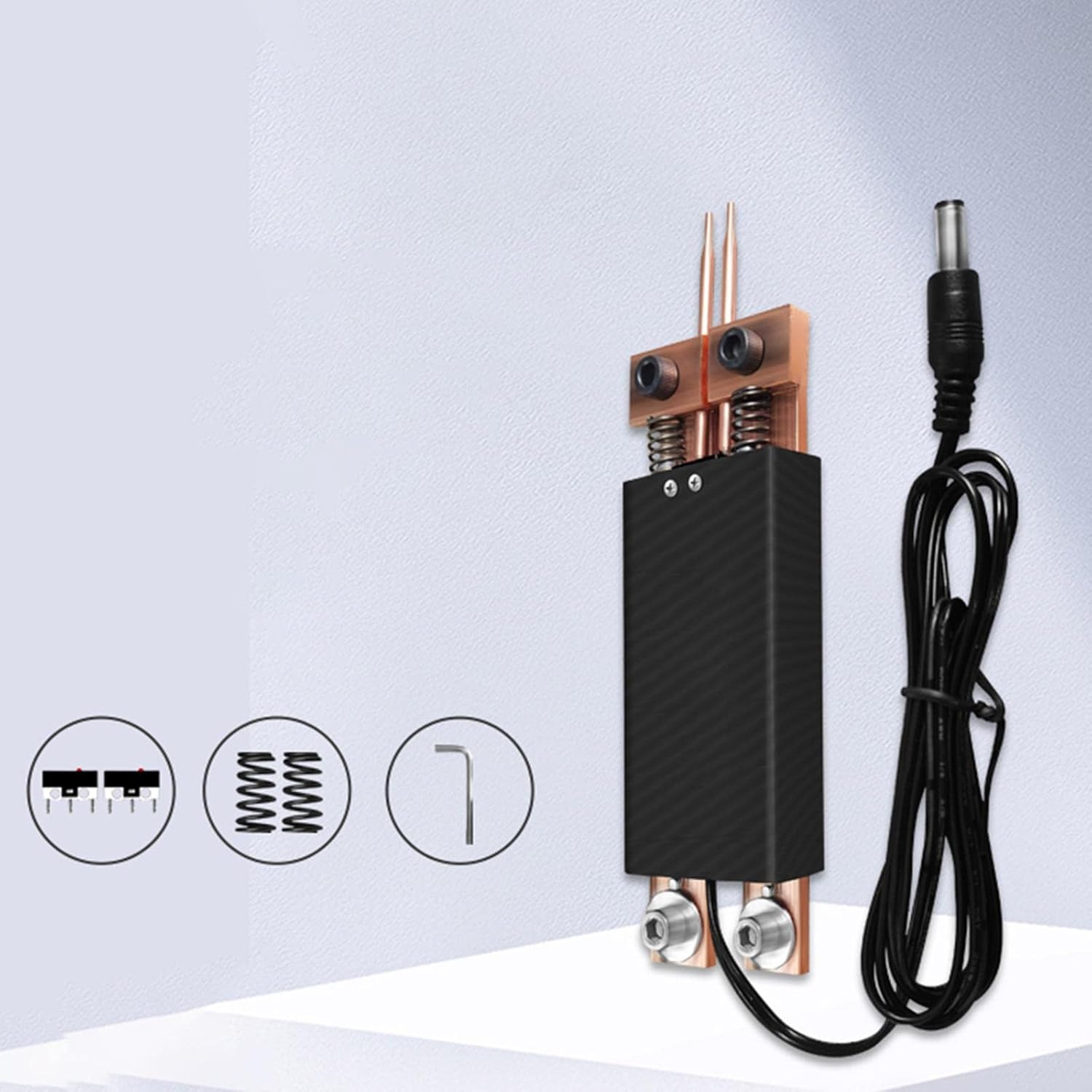 Almencla Portable Welder 12V DIY Integrated Type Welding Equipment, Black - - 