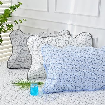 Duraron Cooling Pillow Cover Cool-to-Touch Breathable Summer Pillowcase, Machine Washable, Made in Korea One Size/Ice Blue, 20" x 28"
