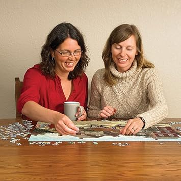 Cobble Hill 1000 Piece Puzzle - The Curve in the Square - Sample Poster Included