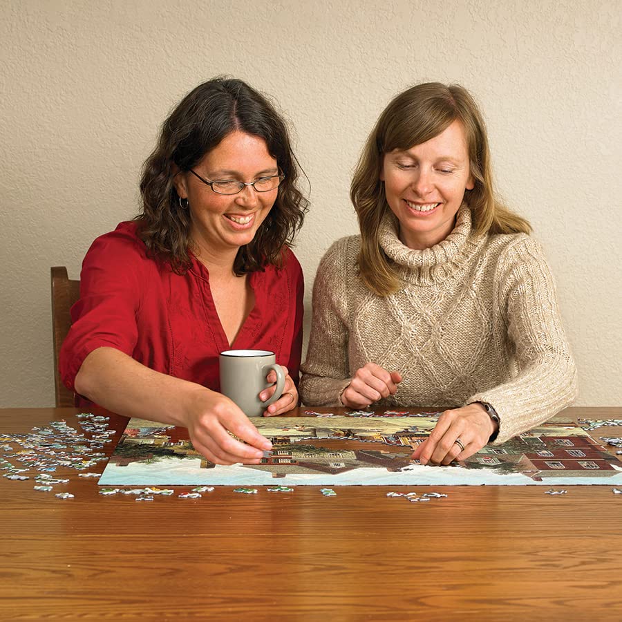 Cobble Hill - Puzzle da 1000 pezzi, The Curve in The Square - Poster di esempio incluso
