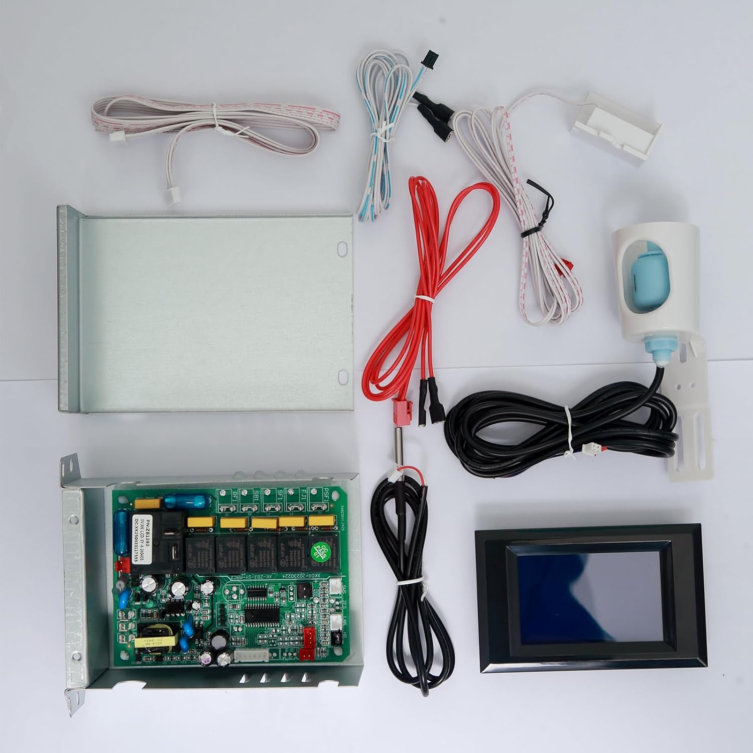 Business Cube Ice Maker Control Board, Industrial Ice Machine Controller Kit, Compatible with Vevor/Coolski/Restisland/Cotlin/Holymuss Split Ice Machines, with 8 Parts in Total