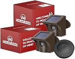 eMACROS 1/2 Mile Range Solar Wireless Driveway Alarm Outdoor Weather Resistant Motion Sensor & Detector-Security Alert System-Monitor & Protect Outside Property