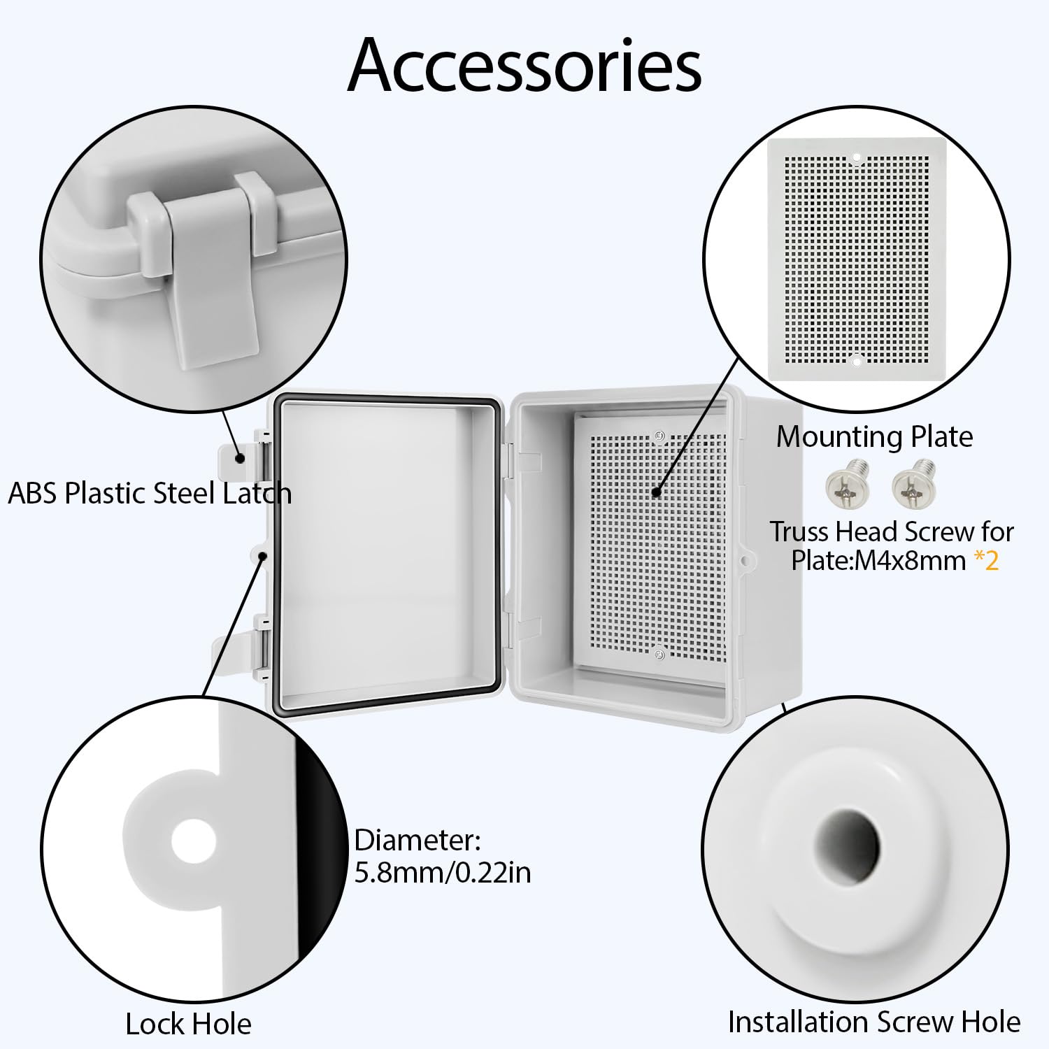 ABS Electrical Enclosure - Waterproof & Durable -5