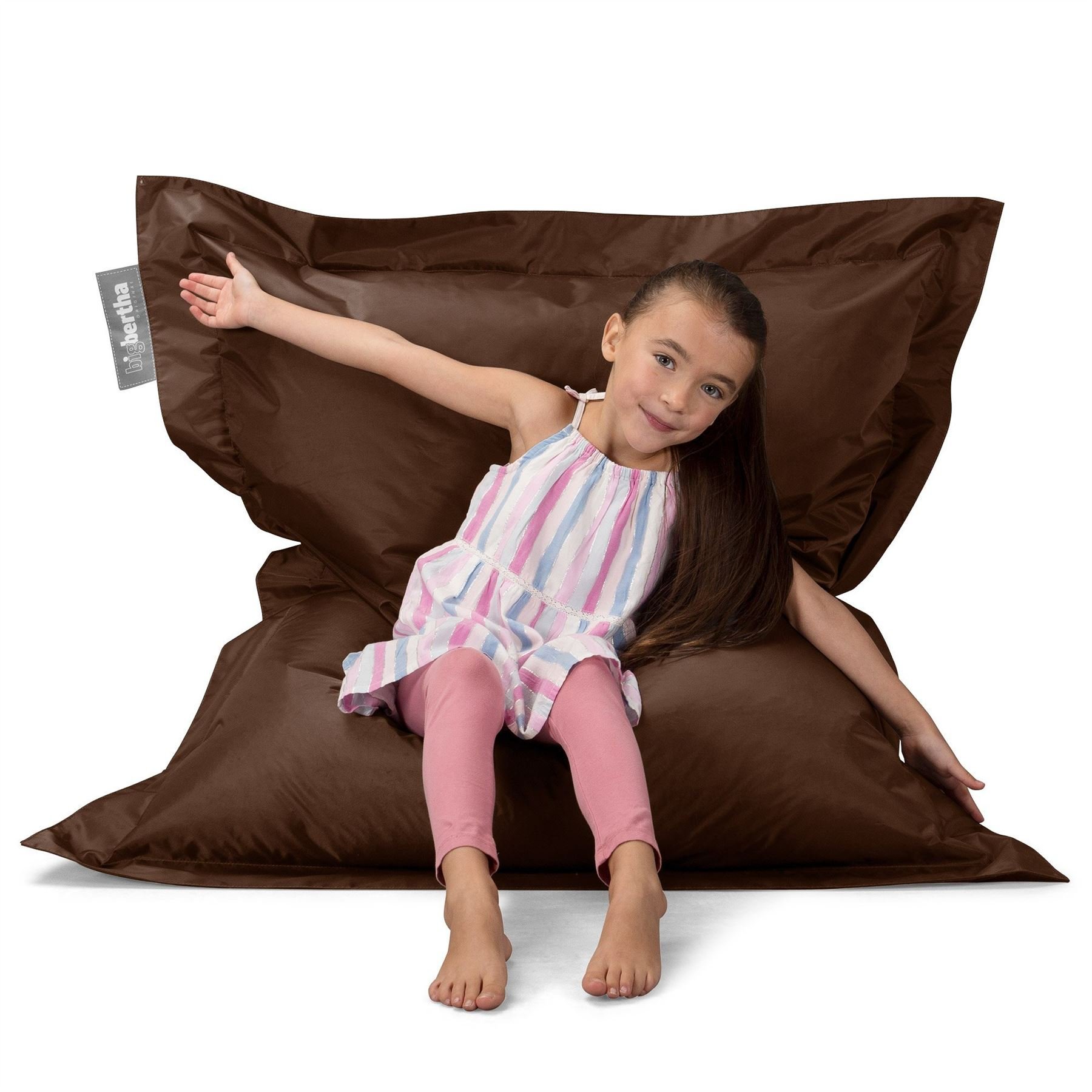 Big Bertha Original Indoor And Outdoor Junior Bean Bag Brown