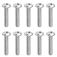 Vista 140 de MroMax Tornillos de máquina M2.0.197 x 0.157 in Tornillos Phillips Cross Truss Head Tornillo 304 Pernos de sujeción de acero inoxidable 15pcs