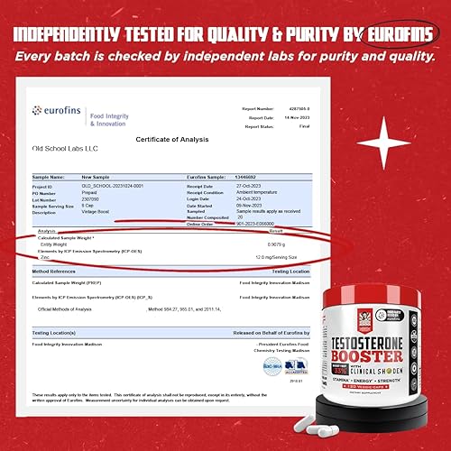 Vista 5 de Old School Labs Suplemento de Testosterona para Hombres – Shoden® Ashwagandha + Tongkat Ali y Raíz de Maca – Potenciador de Testosterona de Máxima