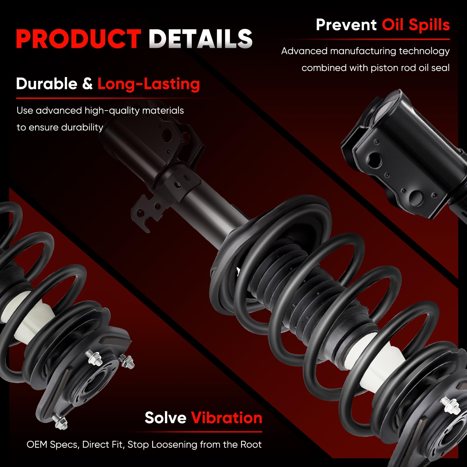 Amazon.com: CCIYU Front Struts Shock Coil Spring assembly Fits for