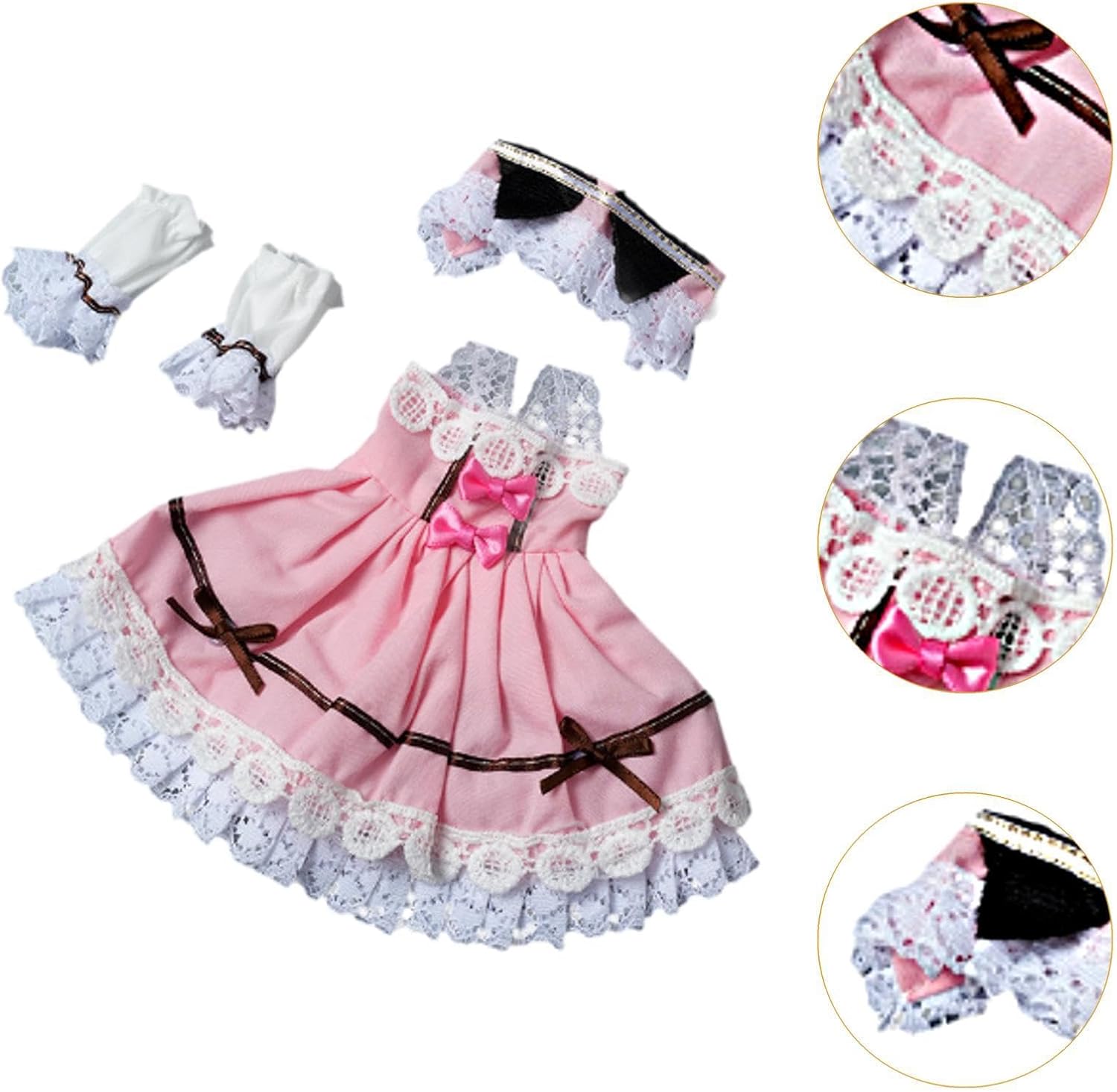 1:6 Dress Set Cosplay Costume Hair Accessories