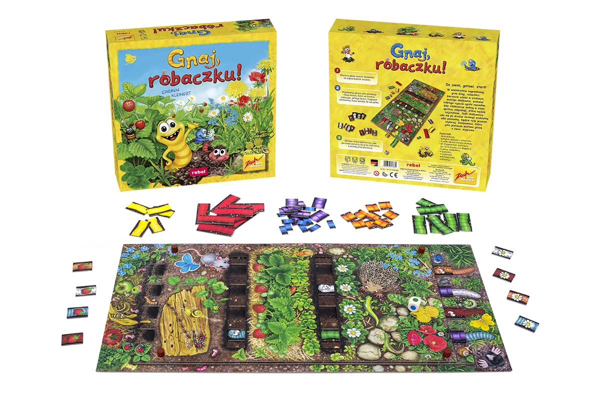 Rebel Gnaj Robaczku Gra planszowa dla dzieci Wiek 4+ 2-4 graczy 15 min