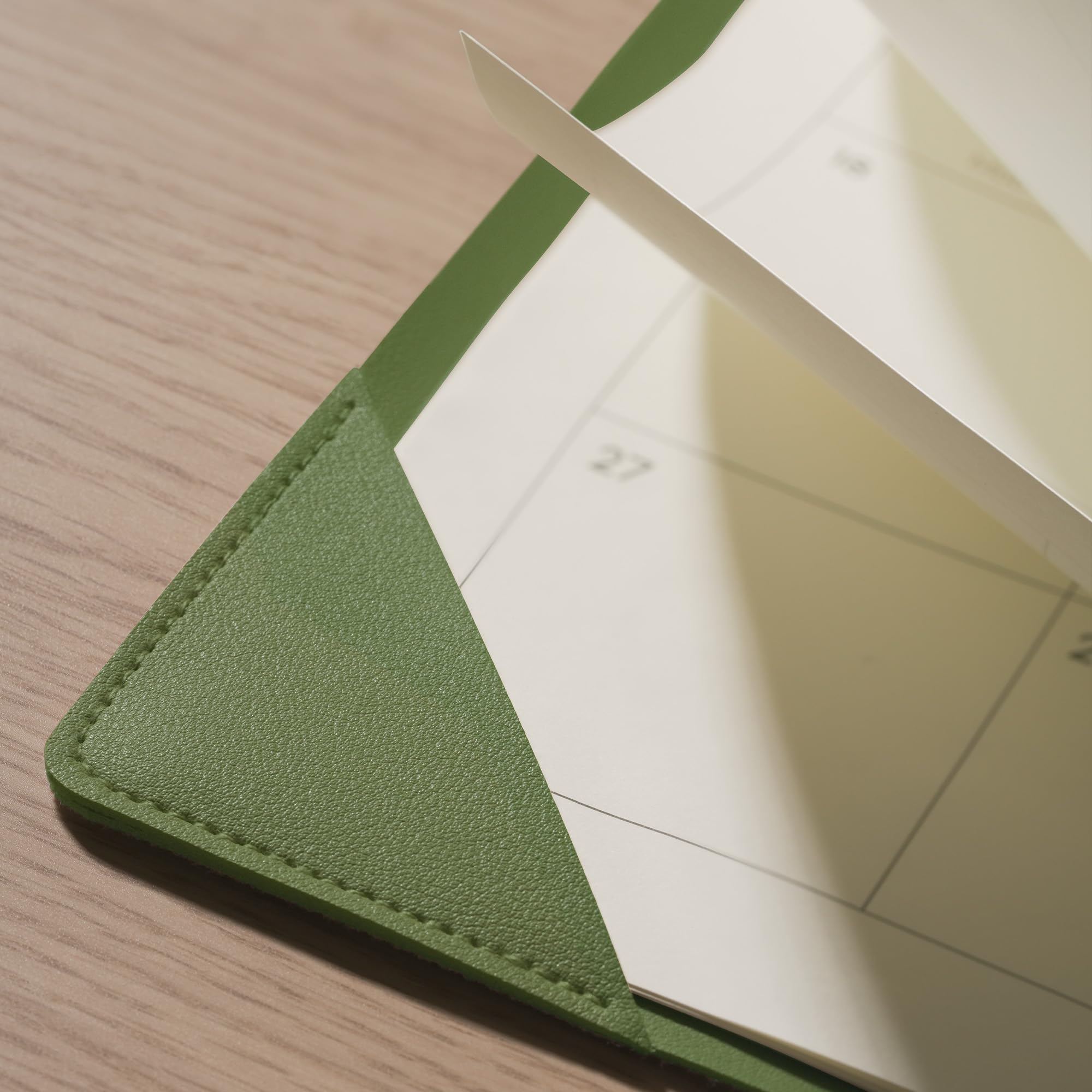 Cabbrix Tischkalender mit Blumenmuster, Grün