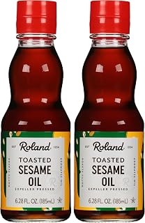 Roland, Foods Pure Sesame Oil from Toasted Sesame Seeds Specialty Imported Food Bottle, 6.2 Ounce (Pack of 2)