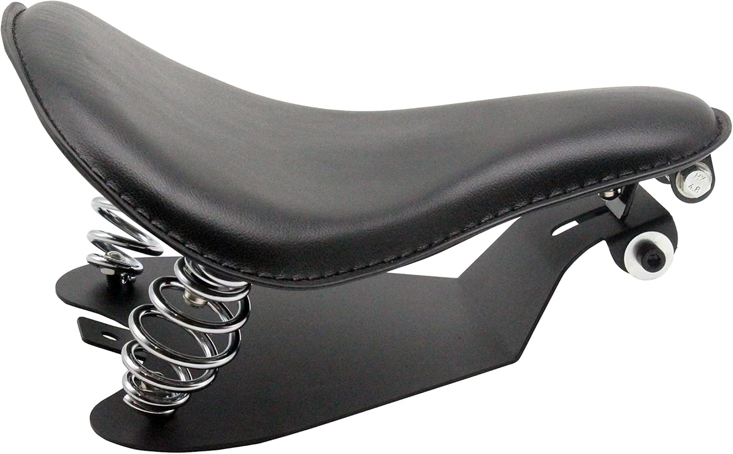 YHMOTO 13" Cushion Motorcycle Solo Seat Spring w/Seat Base Black Replacement for Harley Honda Shadow Spirit ACE VT 1100 750 Yamaha Kawasaki Suzuki Sportster Bobber Chopper
