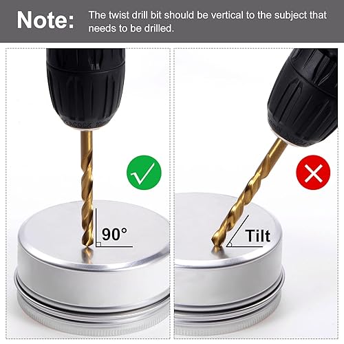 Miniatura 6 de uxcell Juego de 99 brocas helicoidales de acero, 14 tamaños de 117 a 3794 pulgadas de diámetro de perforación con estuche de almacenamiento para